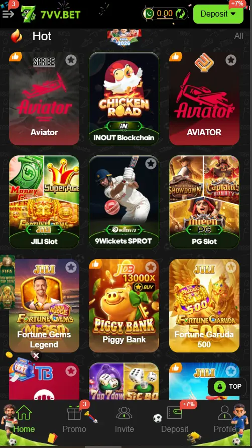 7VV BET Game Download