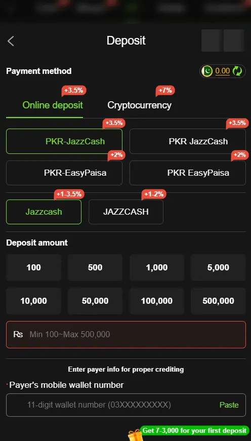 deposit process